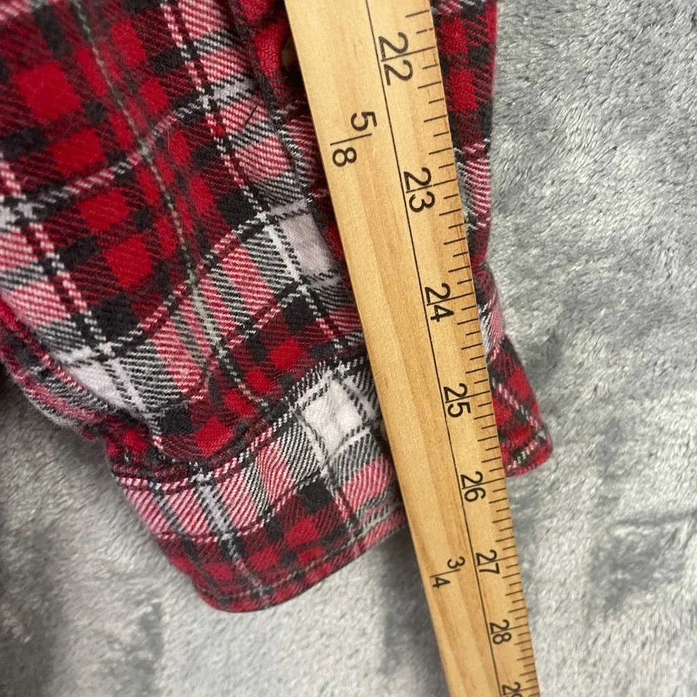 Banana‎ Republic Shirt Mens XL Red Plaid Button Up Long Sleeve Flannel Vintage